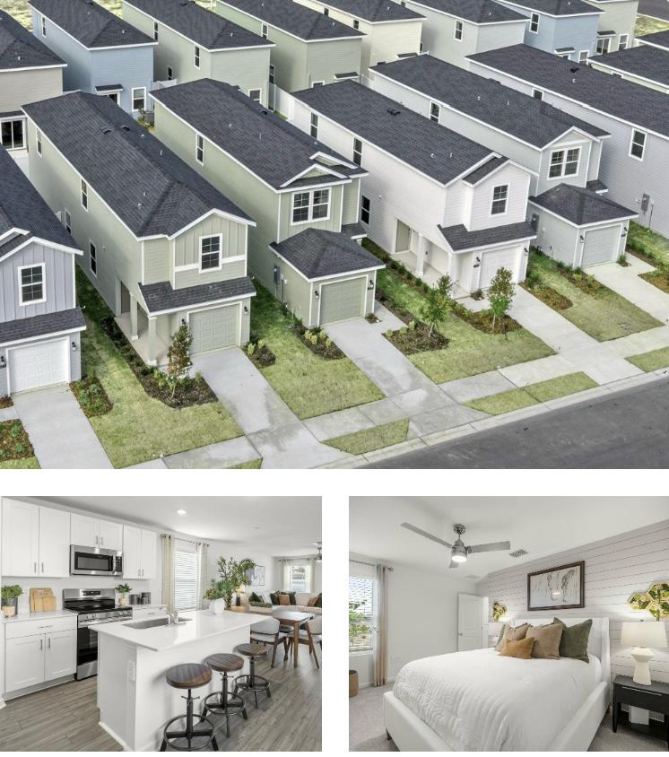 Vista aérea de comunidad residencial en Orlando