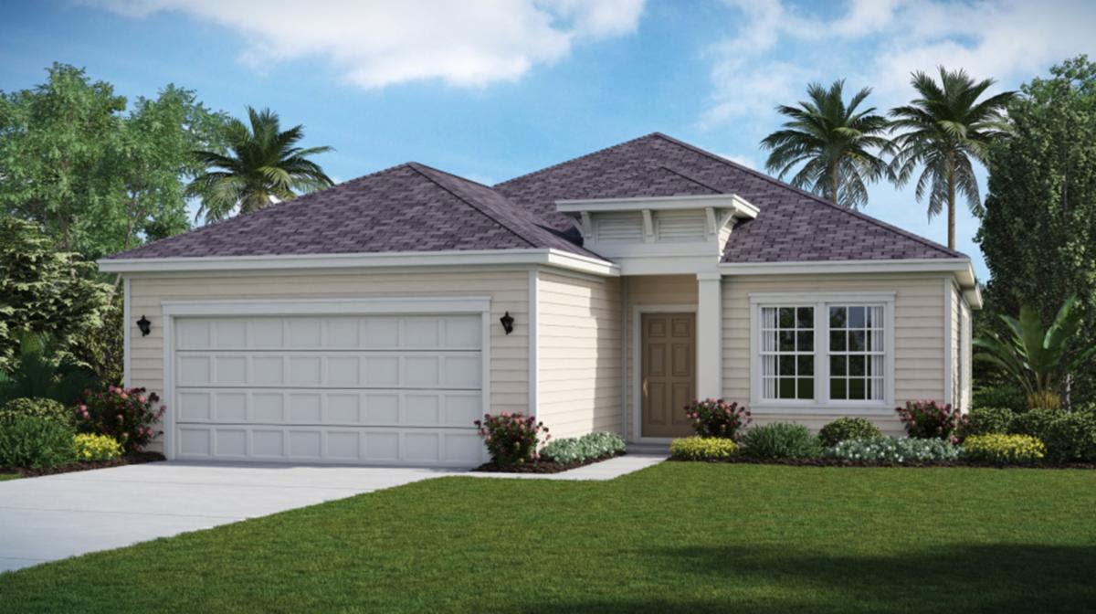 Casa con palmeras en Florida